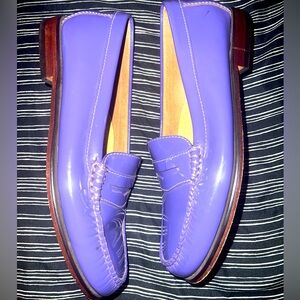 Weejuns by bass purple patent leather loafers